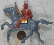 Vintage 1930's Cast Lead Manoil Barclay Indian on Horse 11