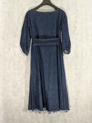 Rachel Comey Denim Midi Prarie Paneled Dress Size 0 USA NYC | eBay