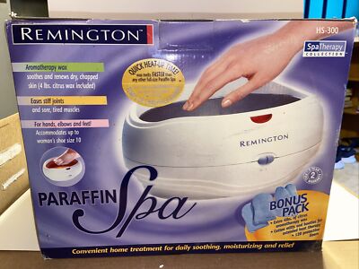 Remington Paraffin Wax Heat Treatment System HS-300 Spa Therapy 