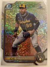 2022 Bowman BRANLYN JARABA Milwaukee Brewers BCP-15 Speckle Refractor #/299