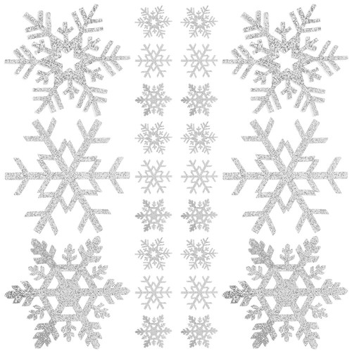 30Pcs Patches Snowflake Appliques DIY Clothing Appliques Sewing Accessories New - Picture 5 of 12