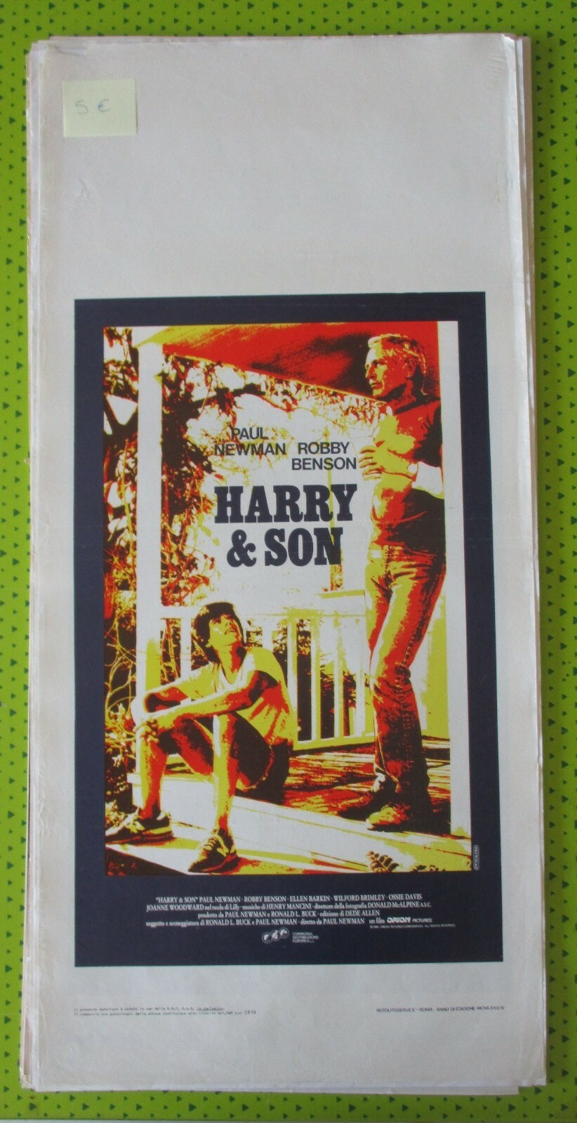 Locandina originale film Harry & Son (1984) - Regia di Paul Newman