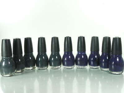 10  PCS SINFUL COLORS P. NAIL ENAMEL IN;  5 MESMERIZE +5  ARDOISE (NIGHT MA 