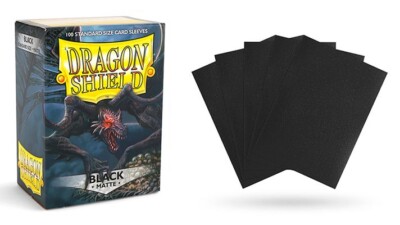 Dragon Shield Standard Sleeves - Black (100 Matte Kartenhüllen) NEU & OVP!
