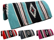 Tahoe Tack Navajo Multicolored Handwoven Acrylic Western Saddle Blanket 32" x 64