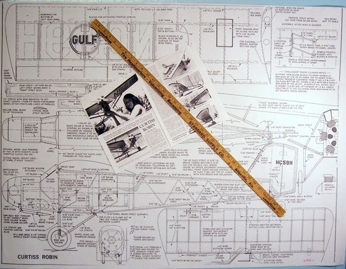 Flyline CURTISS ROBIN PLAN + BAUARTIKEL für 41" Spannweite RC Modellflugzeug - Bild 9 von 10