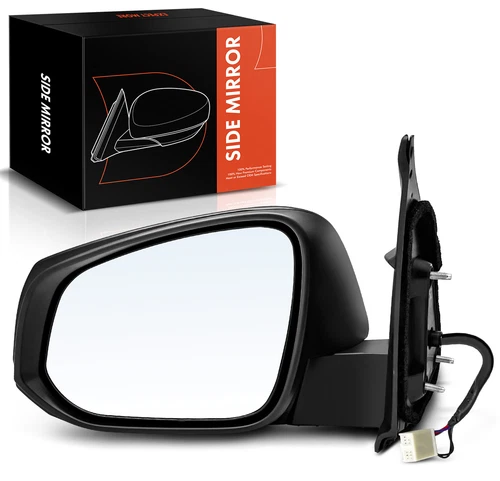 Black Powered Heated Mirror for Toyota Tacoma 2016-2023 Paintable LH Driver Side