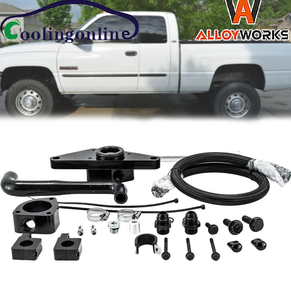 Se adapta a Dodge Ram 2500 3500 2003 2004 2005 5,9 L Cummins en kits de derivación de refrigerante Foto 3 de 4
