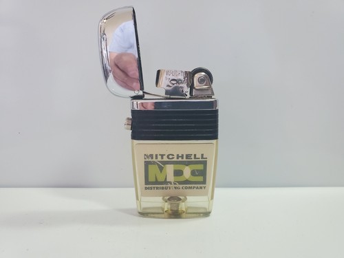 Vintage Working Scripto VU Lighter "MDC MITCHELL CO." LOGO ADVERTISING 4428.29 - Picture 4 of 9