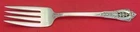 Rose Point by Wallace Sterling Silver Cold Meat Fork 8 1/8" Serving