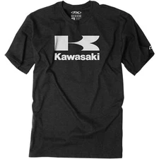 Factory Effex Kawasaki Flying-K Tee Shirt - Charcoal - Medium 22-87112