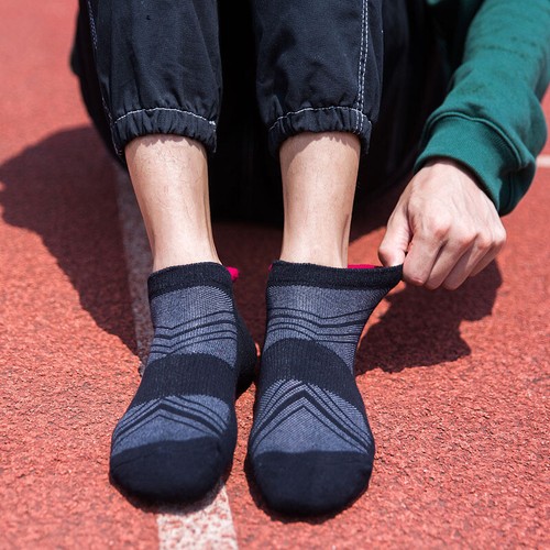 3 / 6 Pairs Mens Low Cut Ankle Performance Cotton Cushion Athletic Running Socks - Picture 31 of 35
