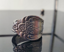 Spoon Handle Ring Stainless Handmade Size 9