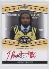2013 Leaf US Army All-American Bowl Tour Red Ink 7/10 Torodney Prevot Auto 0a7