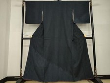 Kimono - Visiting wear Cross kasuri Geometric pattern Pure silk Masterpiece AABI