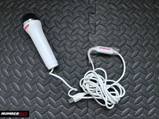 White Konami Logitech Microphone Wired USB E-UR20 Wii PS2 PS3 XBOX 360 TESTED