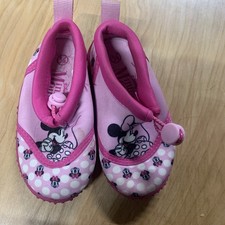Mini Mouse Water Shoes Toddlers Size 5/6 Pink Beach Pool Swim