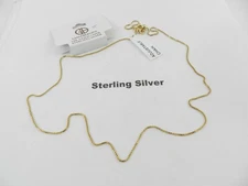 Giani Bernini Adjustable 16"- 22" Box Link Chain Necklace 18k Gold Over Silver