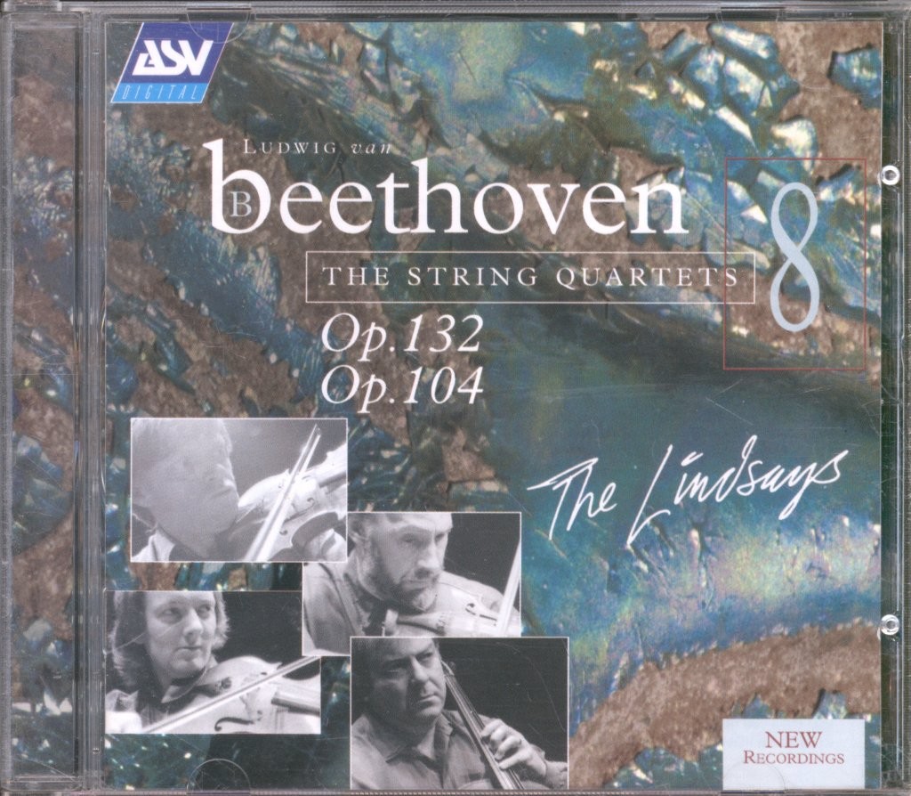 CDDCA1118 Lindsays Beethoven Op.132 / Op.104 CD UK Asv 2003 CDDCA1118