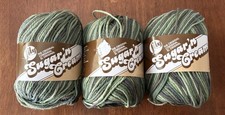LILY SUGAR  N CREAM - Lot of 3 - 2oz 95yds Cotton Yarn  Renegade  