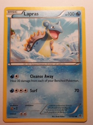 Lapras 17/101 Pokemon - Black and White Plasma Blast MP