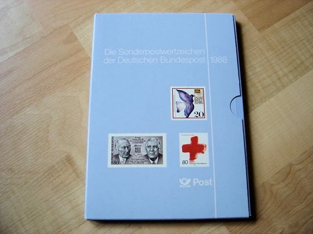BRD Bund Jahrbuch 1988 komplett mit allen Marken + SD = Jahreszusammenstellung - Bild 1 von 1