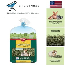 Heno Timothy totalmente natural para conejos conejillos de indias mascotas pequeñas 60 oz salud digestiva