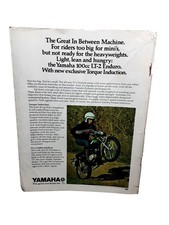 1972 Yamaha 100cc LT-2 Enduro Vintage Motorcycle Print Ad Off Road