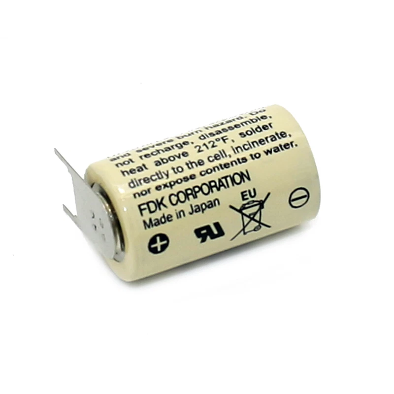 Japan FDK Sanyo CR14250SE 1/2AA 3V PLC Battery PLC backup power supply +2P -1P - Image 3 of 4