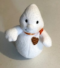 Hallmark Guy Ghost Jerome Le Fantome White 6" Plush Orange Red Heart Orange