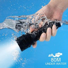 2022New Diving Flashlight ABS Material Deep Underwater Lamp Waterproof