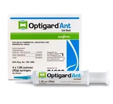 OPTIGARD ANT Gel Bait ~ Pest Control 30 gram ( 1.06 oz ) 4 Tubes - Plunger/Tips