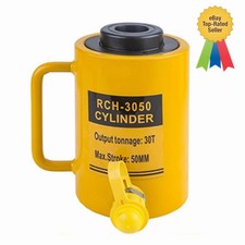 30 Ton Hydraulic Cylinder Hollow Jack 2" 50mm Single Acting Stroke Ram Jack New