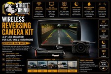 Wireless Reversing Camera 4.3" LCD Monitor Rear View For Rover Tourer