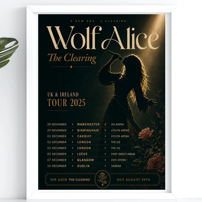 #ad Wolf Alice Uk Ireland Tour 2025 A3 A4 Print Poster Unframed GBP 16.99
