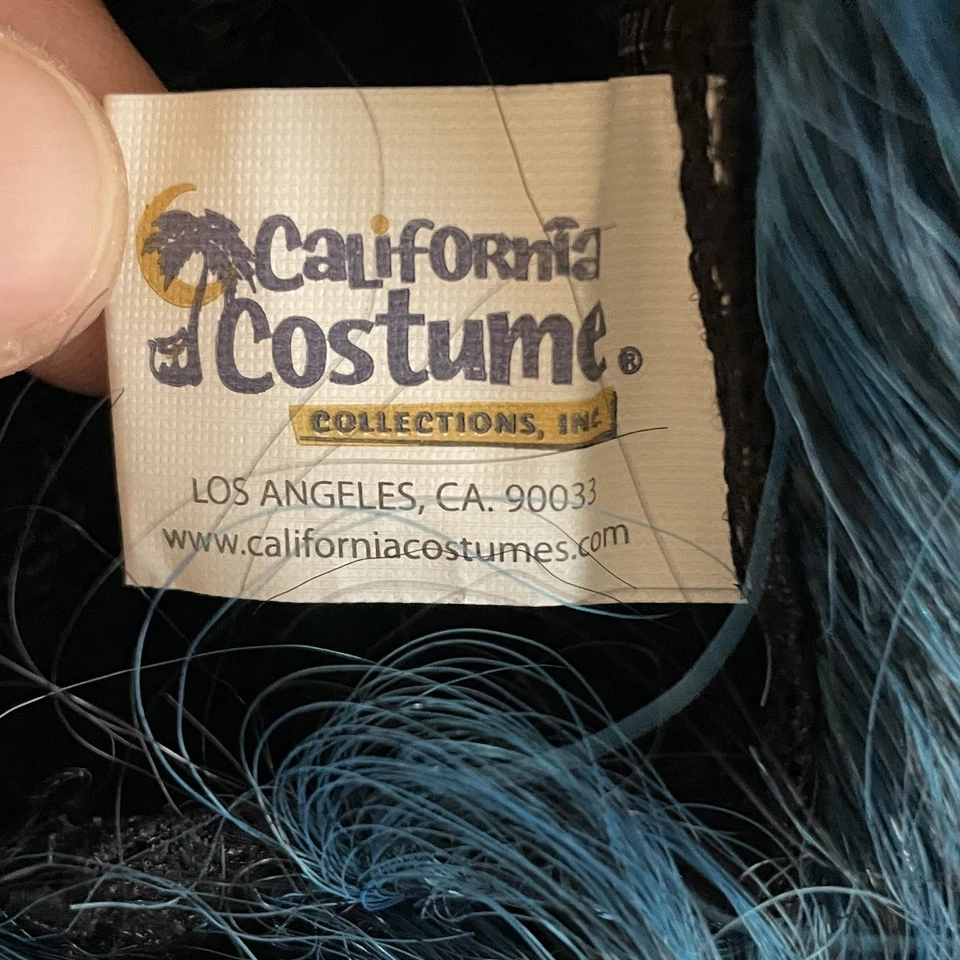 Peluca Aqua Bella Azul Sirena Elegante Vestir Halloween Adulto Disfraz Accesorio Foto 4 de 4