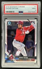 2018 Bowman Chrome Shohei Ohtani Rookie RC #1 Angels PSA 9