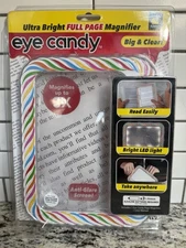 Eye Candy Ultra-Bright Full-Page Magnifier, As Seen On TV, Magnifies Up to 3X