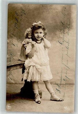38170661 - Girl with Doll GPB 125/5 Child 1908