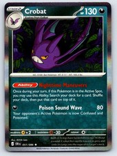 Crobat 051/086 Rare Chaos Rising Pokemon Holo Near Mint