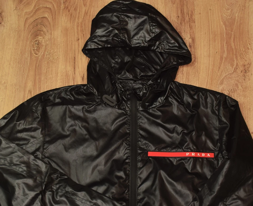 Куртка ветровка мужская с логотипом PRADA размер США M - Изображение 2 из 4
