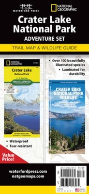 Crater Lake Nationalpark Abenteuer Set: Reisekarte und Wildtierführer