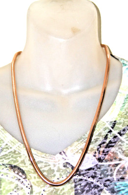 Gold Shiny Snake Chain Necklace and Bracelet SEE ALL PICS