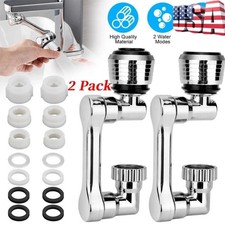 2 1080 Swivel Faucet Aerator Universal Fit with Rotate Robotic Arm Extension