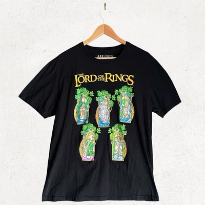 BoxLunch Exclusive | The Lord of the Rings Men's Graphic T-Shirt Black L Cotton