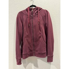 Lululemon Scuba Hoodie Plush Heathered Burgundy Size 12