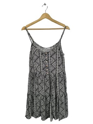 FB SISTER Trägerkleid Damen Kleid Gr. DE 36 hellgrau Casual-Look