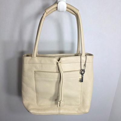 Fossil Women's Hand Bag Leather Cream Color #75082
