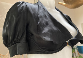 Agent Provocateur cropped bralet top & shorts M/L  French Maid silk set