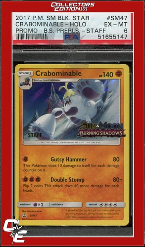 Crabominable graded PSA 6 for sale on eBay